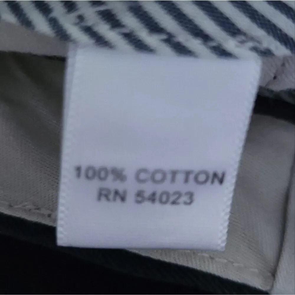 NEW Banana Republic Black Chino Pants 36x30 Flat Front, 100% Cotton, Casual